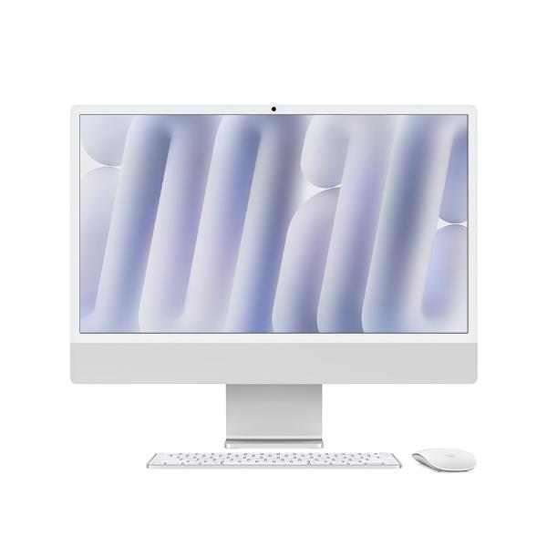 Apple iMac da 24 pollici con display Retina 4.5K: chip Apple M4 con CPU a 10 core e GPU a 10 core, 16GB, SSD da 256GB - Argento